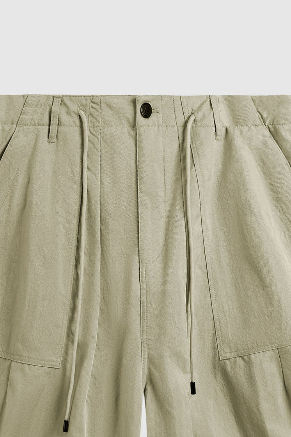 Wrinkled Outdoor Wide-Leg Shorts for Casual Wear