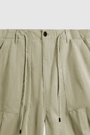 Crinkle Nylon Utility Shorts - Sand