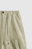 Crinkle Nylon Utility Shorts - Sand