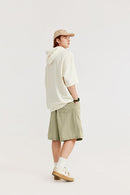 Crinkle Nylon Utility Shorts - Sand