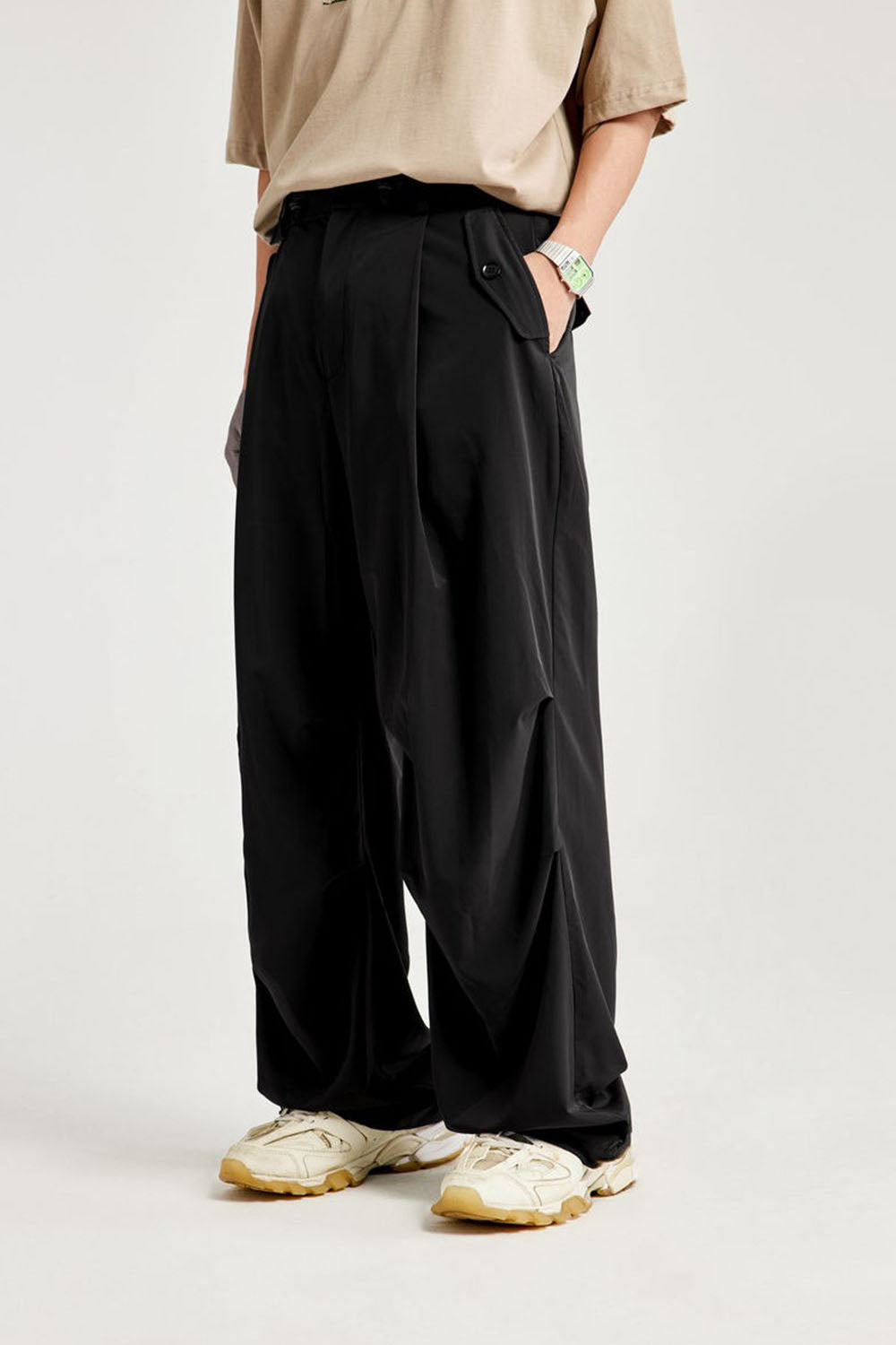 Cool Sensation Wide-Leg Casual Pants