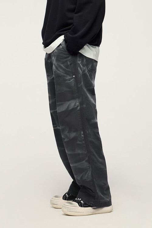 Vintage Wash Utility Carpenter Pant - Black