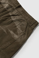 Vintage Wash Utility Carpenter Pant - Khaki Green