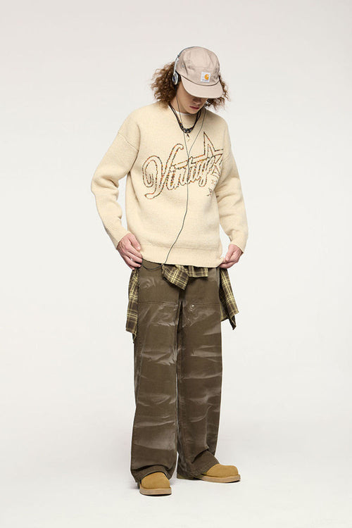 Vintage Wash Utility Carpenter Pant - Khaki Green