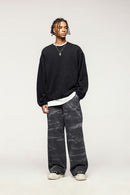 Vintage Wash Utility Carpenter Pant - Black