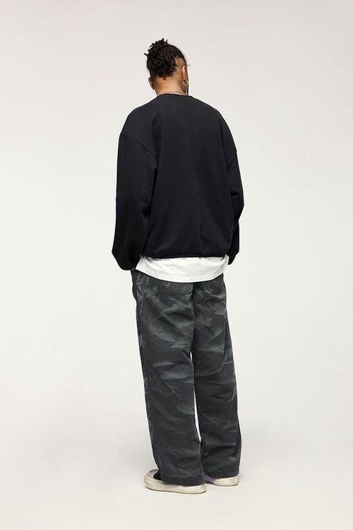 Vintage Wash Utility Carpenter Pant - Black