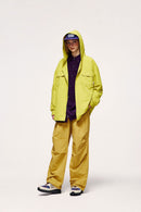 Vintage Wide-Leg Parachute Pant - Yellow