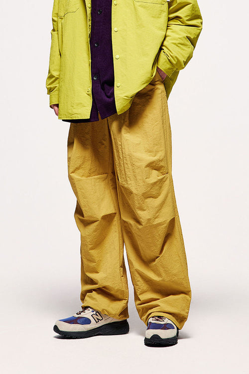 Vintage Wide-Leg Parachute Pant - Yellow