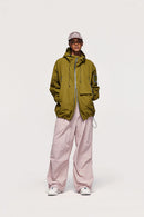 Vintage Wide-Leg Parachute Pant - Misty Pink