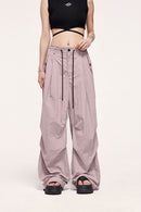 Vintage Wide-Leg Parachute Pant - Misty Pink