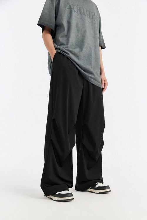 Lightweight Cooling Parachute Pants - Black