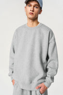 Heavyweight Rainbow Fleece Crewneck - Flower Gray