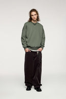 Heavyweight Rainbow Fleece Crewneck - Green