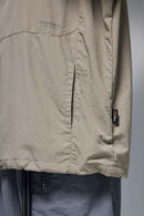 Utility Pocket Nylon Long-Sleeve Pullover in Trunk Brown - pocket detail