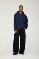 Lightweight Loose-Fit Pullover Hoodie - Royal Blue