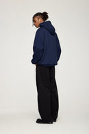 Lightweight Loose-Fit Pullover Hoodie - Royal Blue