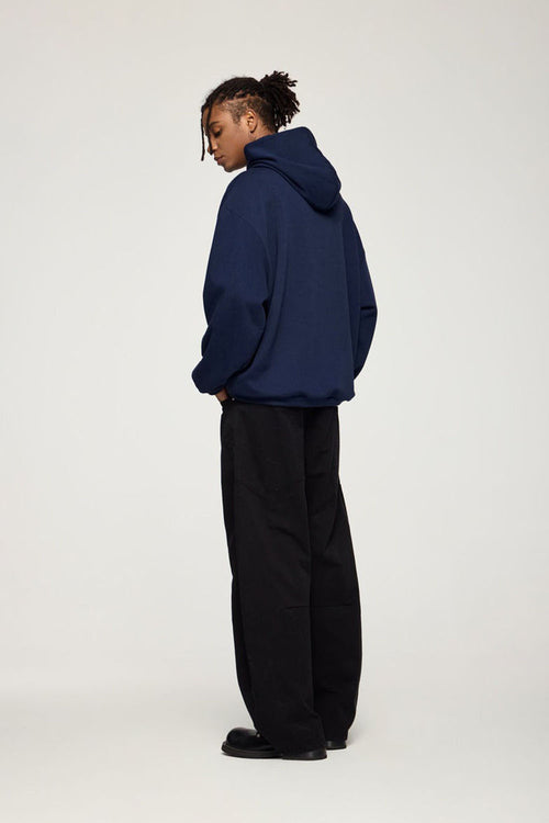 Lightweight Loose-Fit Pullover Hoodie - Royal Blue
