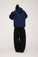 Lightweight Loose-Fit Pullover Hoodie - Royal Blue