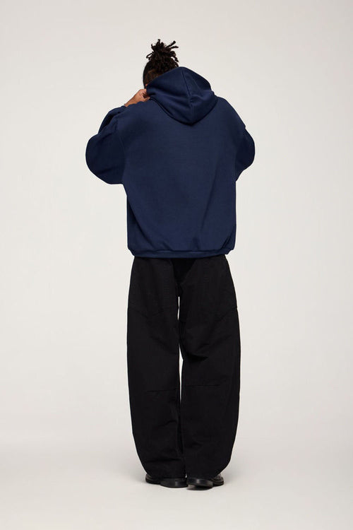 Lightweight Loose-Fit Pullover Hoodie - Royal Blue