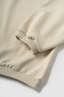 Lightweight Loose-Fit Pullover Hoodie - Apricot