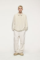 Heavyweight Fleece Straight-Leg Track Pant - Flower Gray