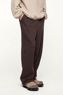 Heavyweight Fleece Straight-Leg Track Pant - Brown
