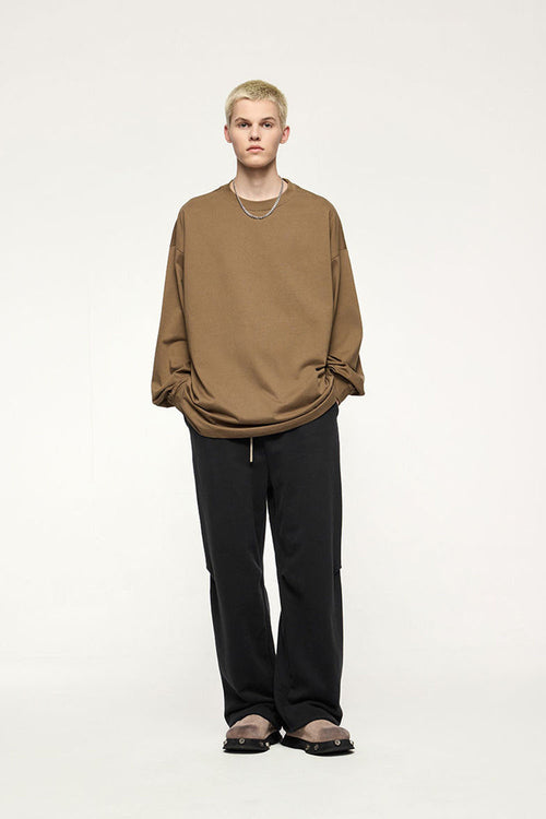 Heavyweight Fleece Straight-Leg Track Pant - Active Black
