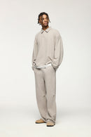 Heavyweight Fleece Straight-Leg Track Pant - Heather Gray
