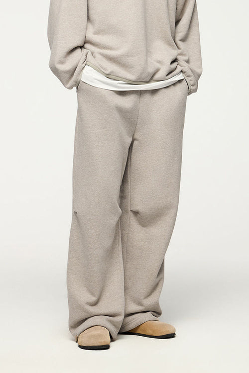 Heavyweight Fleece Straight-Leg Track Pant - Heather Gray
