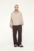 Heavyweight Fleece Straight-Leg Track Pant - Brown