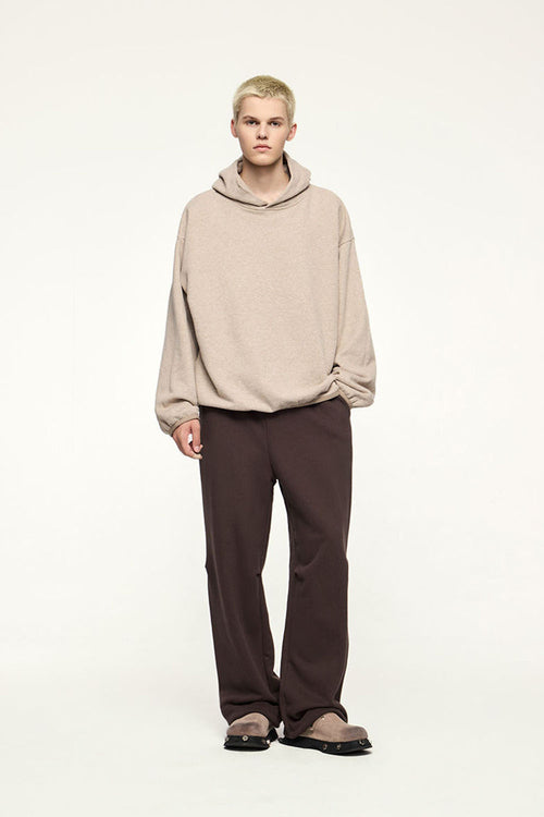Heavyweight Fleece Straight-Leg Track Pant - Brown