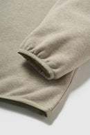 Fleece Collared Pullover Sweatshirt - Heather Gray