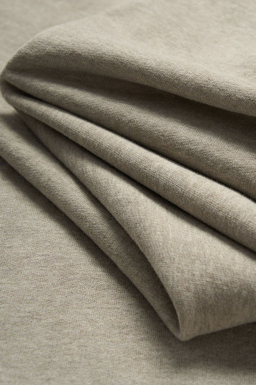 Fleece Collared Pullover Sweatshirt - Heather Gray