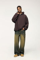 Heavyweight Premium Fleece Hoodie - Brown