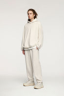 Heavyweight Premium Fleece Hoodie - Flower Gray