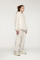 Heavyweight Premium Fleece Hoodie - Flower Gray