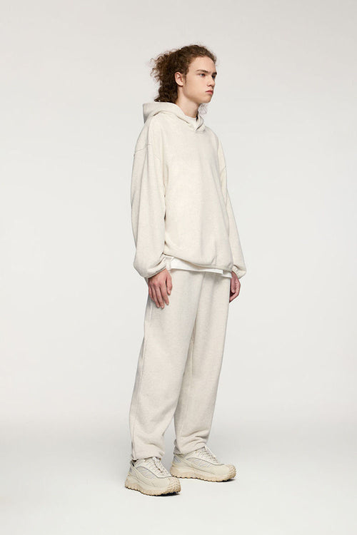 Heavyweight Premium Fleece Hoodie - Flower Gray