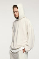 Heavyweight Premium Fleece Hoodie - Flower Gray