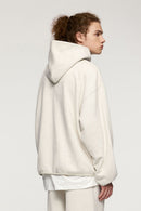 Heavyweight Premium Fleece Hoodie - Flower Gray