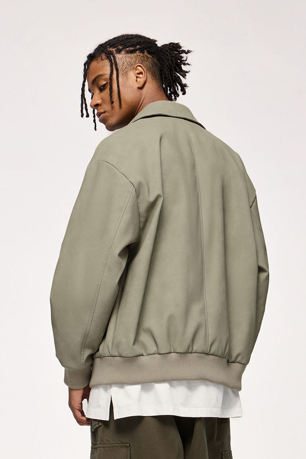 Dual-Zip Washed PU Leather Jacket: Urban Streetwear Collection