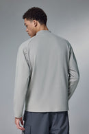 Reversible Fleece Half-Zip Pullover - Gray