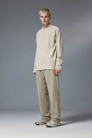 Reversible Fleece Half-Zip Pullover - Khaki
