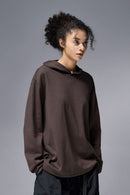Reversible Fleece Base Layer Hoodie - Reddish Brown