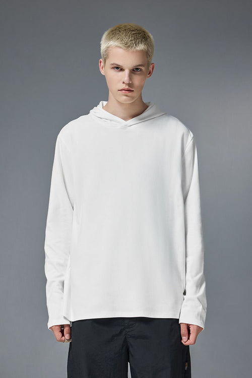 Reversible Fleece Base Layer Hoodie - Off White