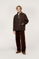 Textured Vintage Safari Jacket - Coffee