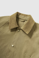 Textured Vintage Safari Jacket - Apricot Khaki