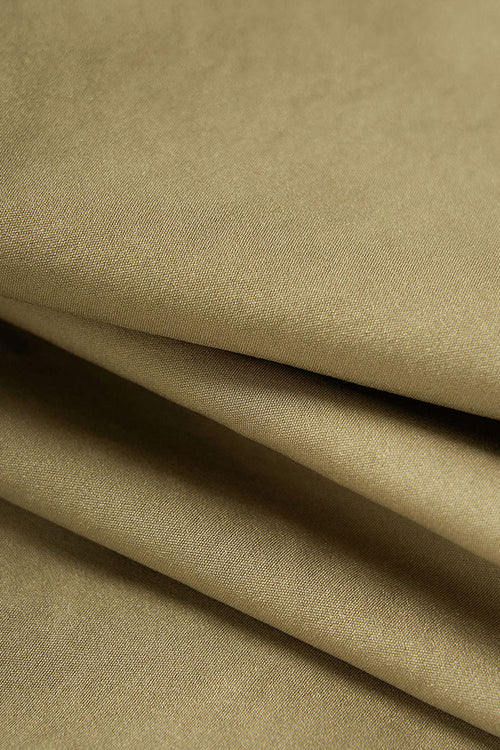 Textured Vintage Safari Jacket - Apricot Khaki