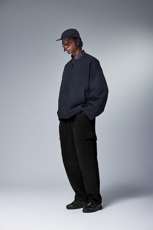 Thermal Fleece Utility Sweatpants - Navy Blue