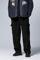Thermal Fleece Utility Sweatpants - Navy Blue
