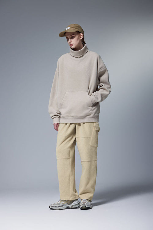 Thermal Fleece Utility Sweatpants - Khaki